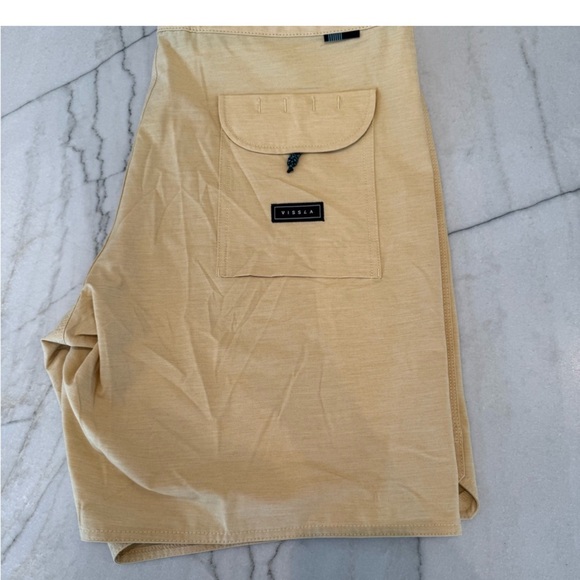 VISSLA Tan Swim Board Shorts - Picture 2 of 3